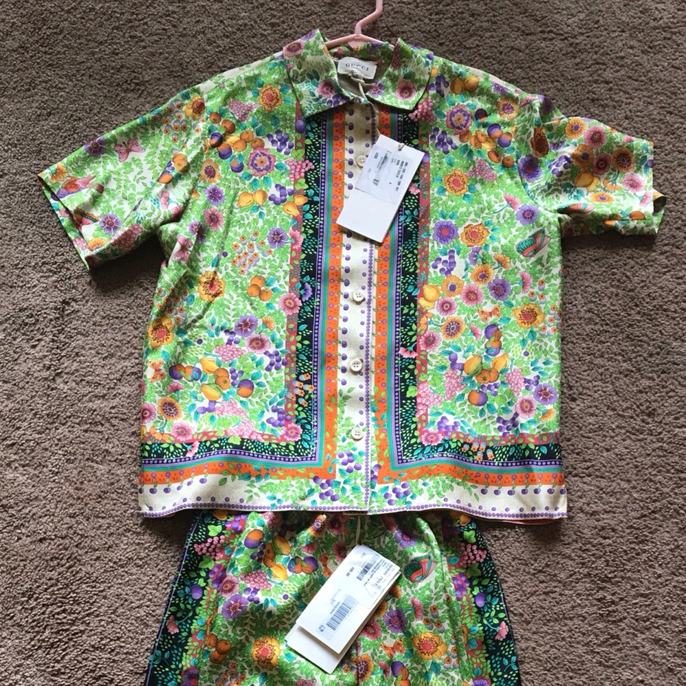Authentic Gucci Kids Floral 2 Piece Set Size 5/6